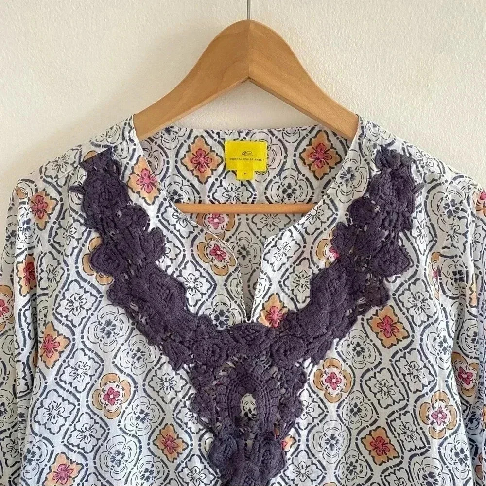Roberta Roller Rabbit Tunic Sz M - Picture 3 of 8